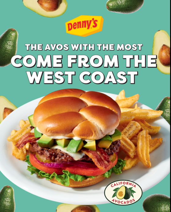 Denny's CA avocado promo