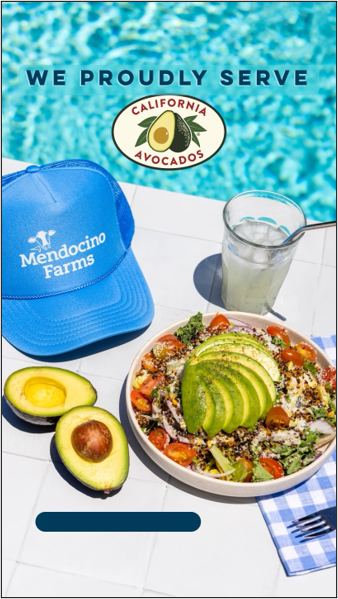 Mendocino Farms CA avocado promo