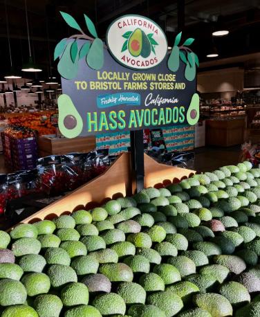 Bristol Farms CA avocado chalk art