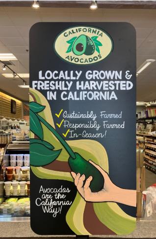 Rolling Hills CA avocado chalk art