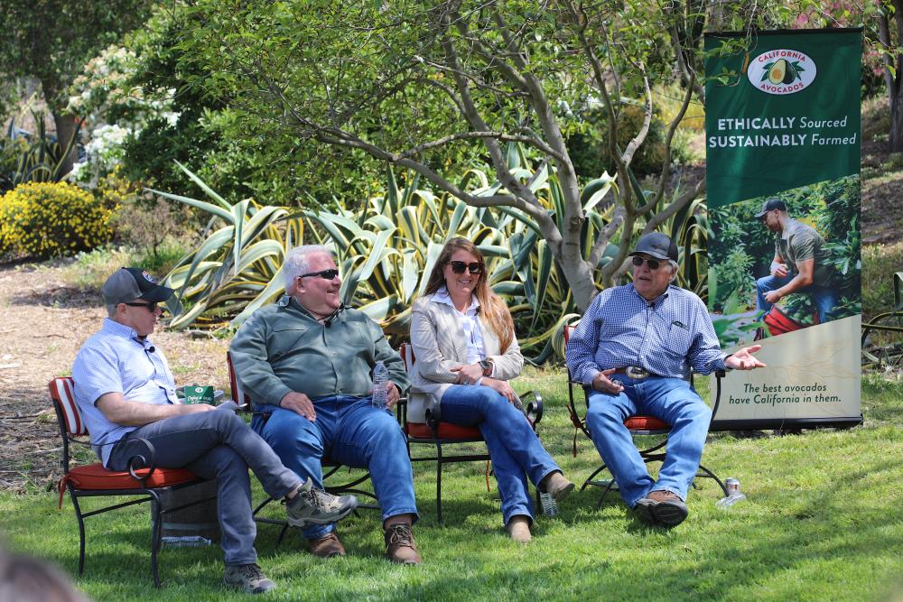 Terry Splane, Vice President of Marketing at the California Avocado Commission, led the Lamb family in a Q&A