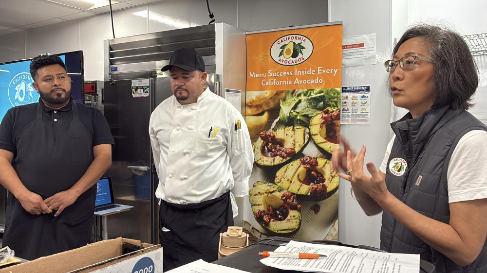 Kim Kurata explained the role of the California Avocado Commission and the practices of California avocado growers.