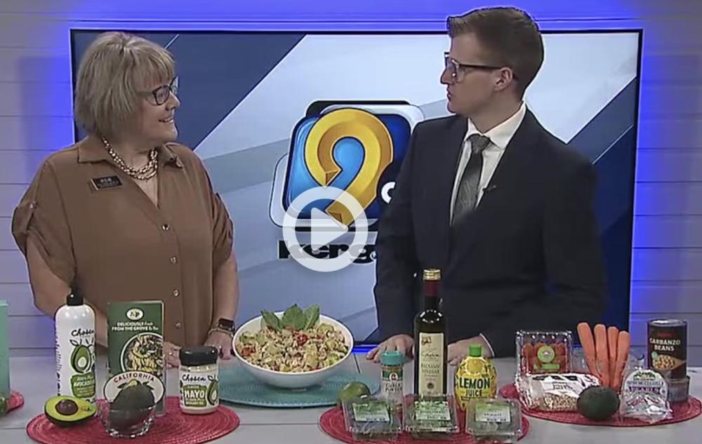 Unique California avocado recipes and nutritional messaging were featured on several local TV shows.