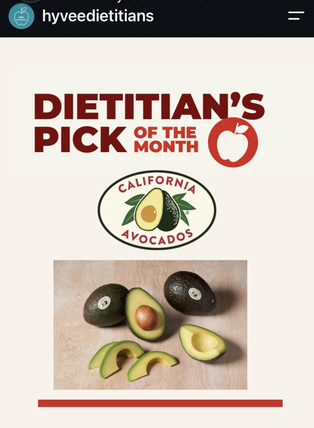 CA Avocados are Dietitians Pick
