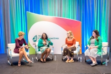 Angela Fraser joined the IFPA Women in Leadership Panel on stage and led small group discussion sessions.