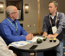 CAC Vice President of Marketing Terry Splane discusses the benefits of California avocados on SPB Hospitality menus at the IFPA Foodservice Conference.