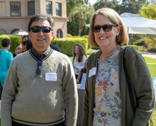 John Fujii, of Gelson’s Markets, with Jan DeLyser, CAC vice president marketing.