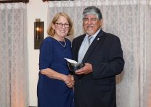 CAC vice president marketing receiving the HAB “Making It Happen” award from chairperson Sal Dominguez