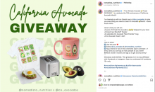 Mascha Davis’ “toast” to the 10th Anniversary of California Avocado Month Giveaway.