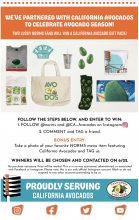 Norms celebrated California avocado season with a cross-merchandising incentive in a custom email blast to more than 131,000 subscribers.