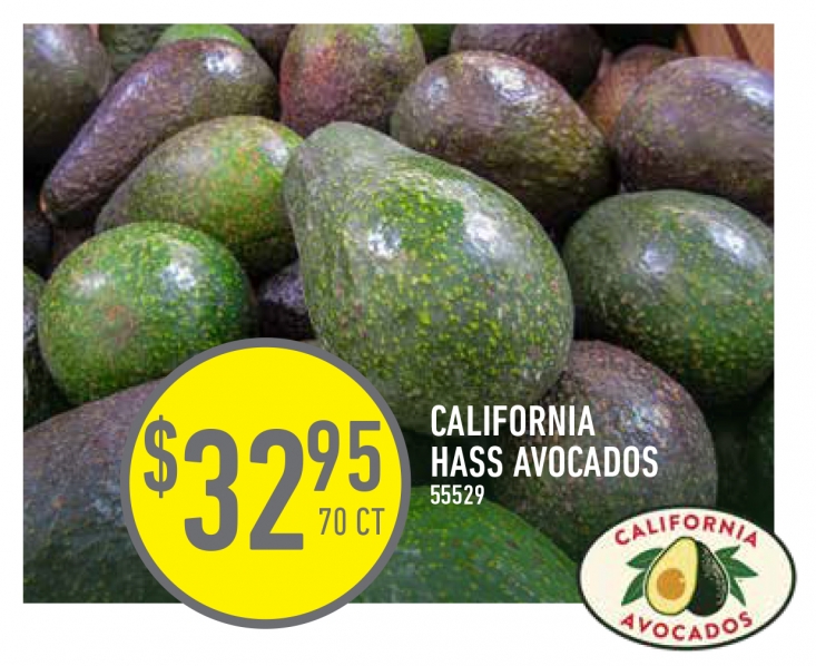 This CHEF’STORE’s ad, which ran in mid-July, featured the California Avocados brand logo.