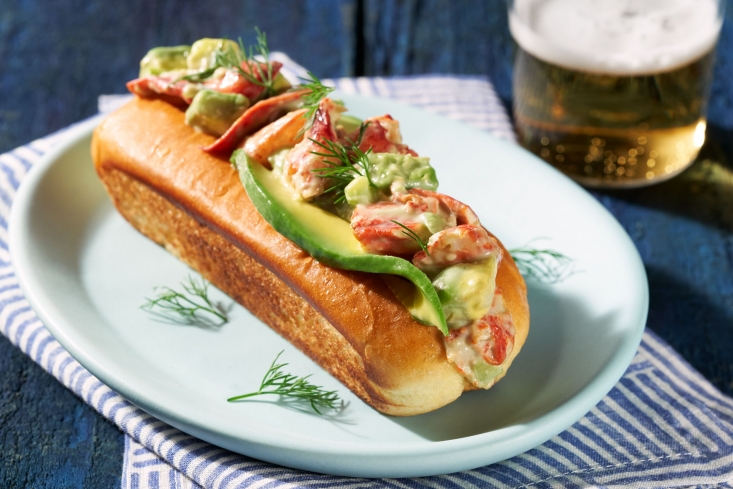 Chef Mike Fagnoni’s California Avocado and Maine Lobster Roll featured key seasonal ingredients.