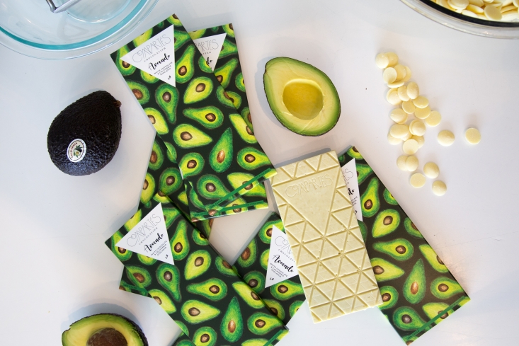 Jonathan Grahm, a third-generation chocolatier, who oversees the ideation, production and quality of Compartes chocolates has launched their newest flavor: White Chocolate and California Avocado Bars.