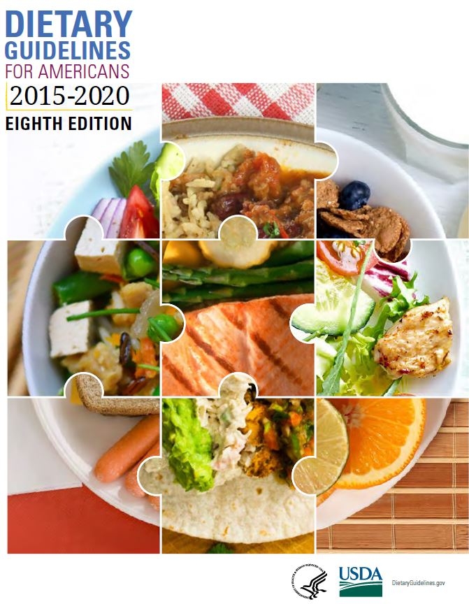 The cover of the Dietary Guidelines for Americans 2020-2025 features mashed avocados.