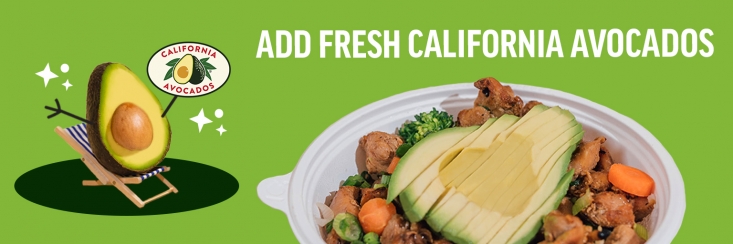 Flame Broiler celebrated the California avocado season on its website and mobile banners.