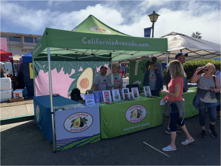 CAC provided California avocado-branded items and new recipe ideas to festival attendees.
