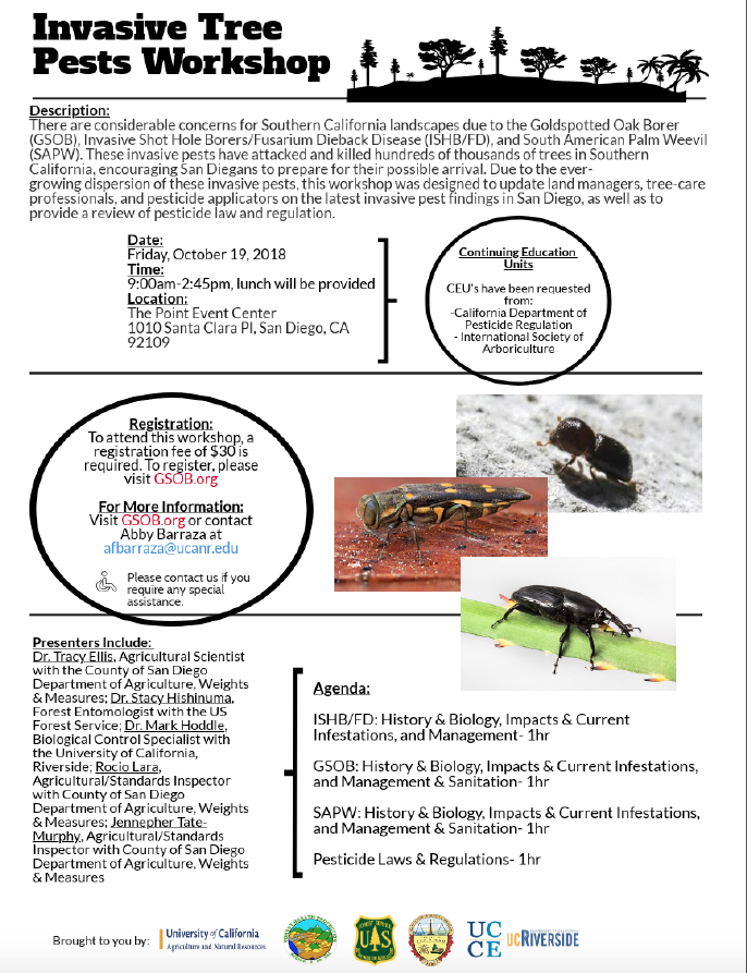 UCCE San Diego Invasive Pest Management Seminar