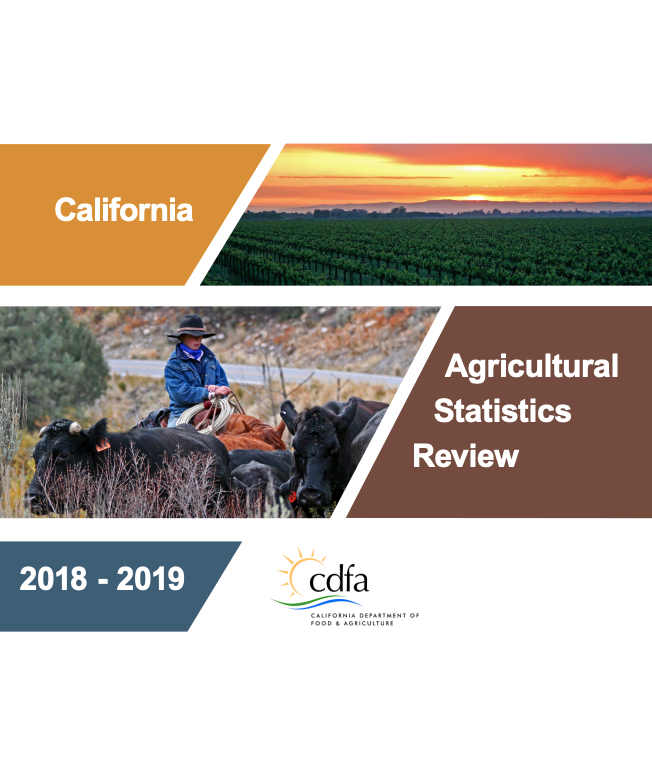 The California Agricultural Statistics Review 2018-19 provides a statistical overview of agriculture in the state.