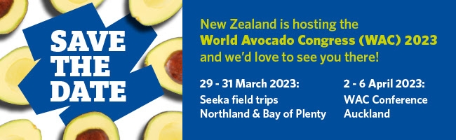 The 2023 World Avocado Congress will take place from April 1 – April 5, 2023 in Auckland City, New Zealand.